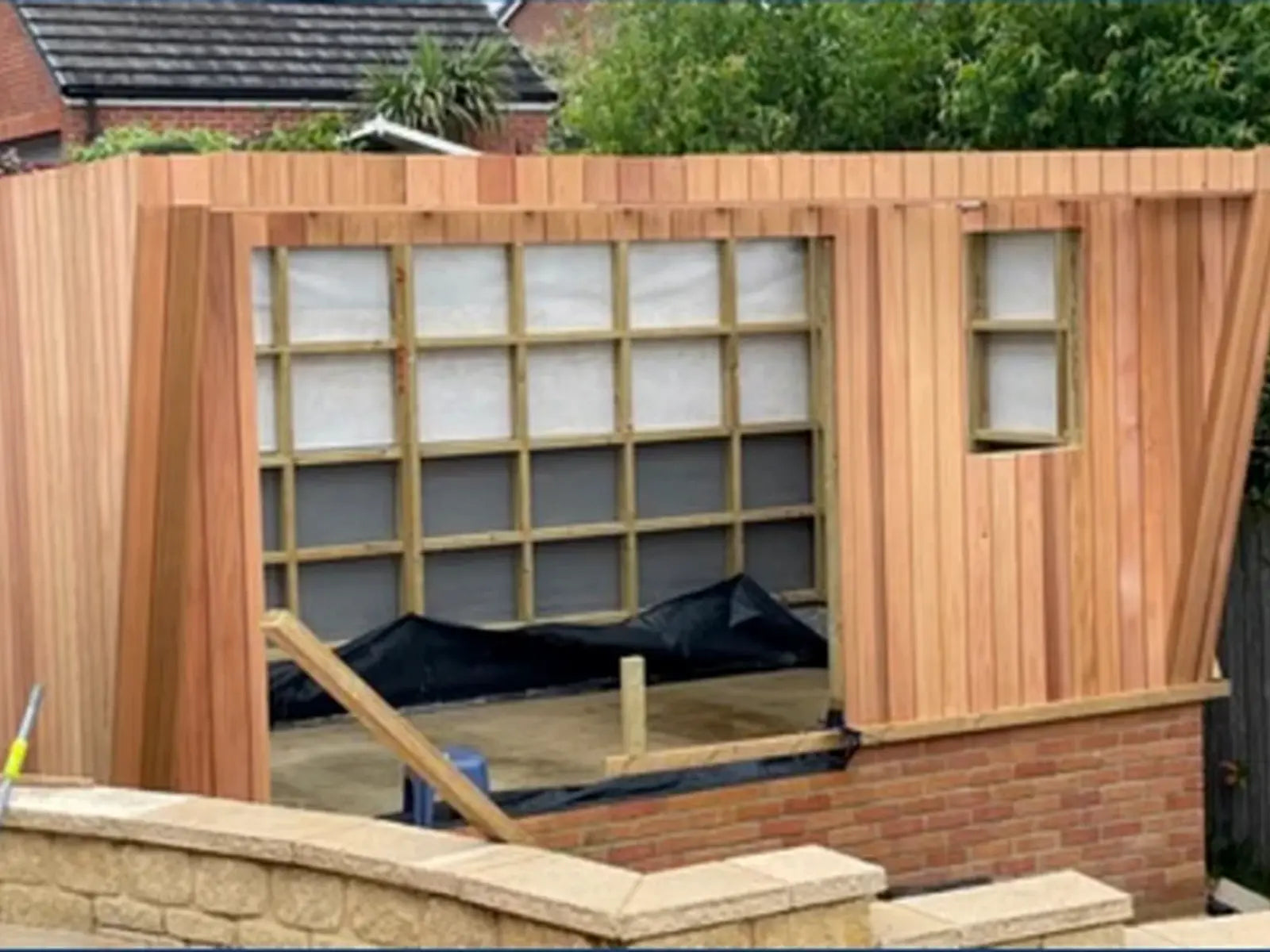 Garden room timber frame